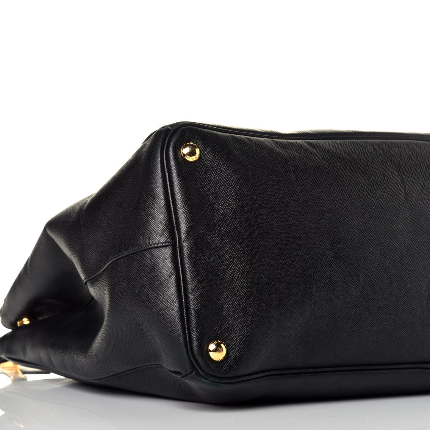 Saffiano Lux Extra Large Galleria Double Zip Tote Black