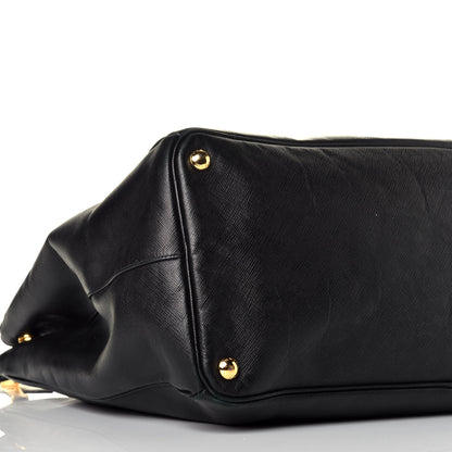 Prada Saffiano Lux Extra Large Galleria Double Zip Tote Black 7 of 8