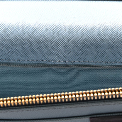 Prada Saffiano Metal Continental Wallet Astrale 9 of 14