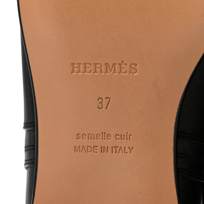 Hermes Calfskin Neo Low Boots 37 Black 7 of 10