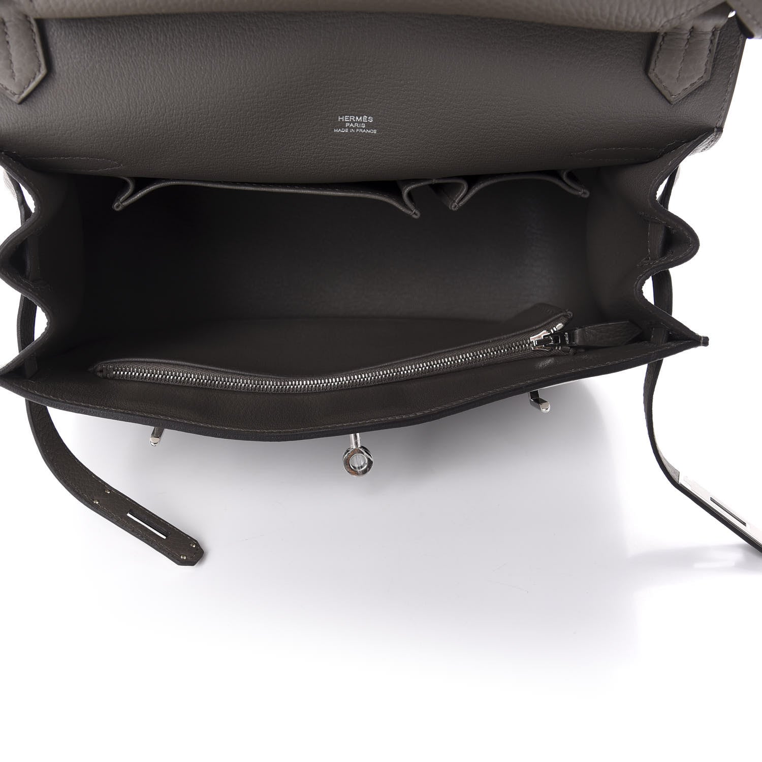 Hermes Taurillon Clemence Jypsiere 28 Etain 5 of 11
