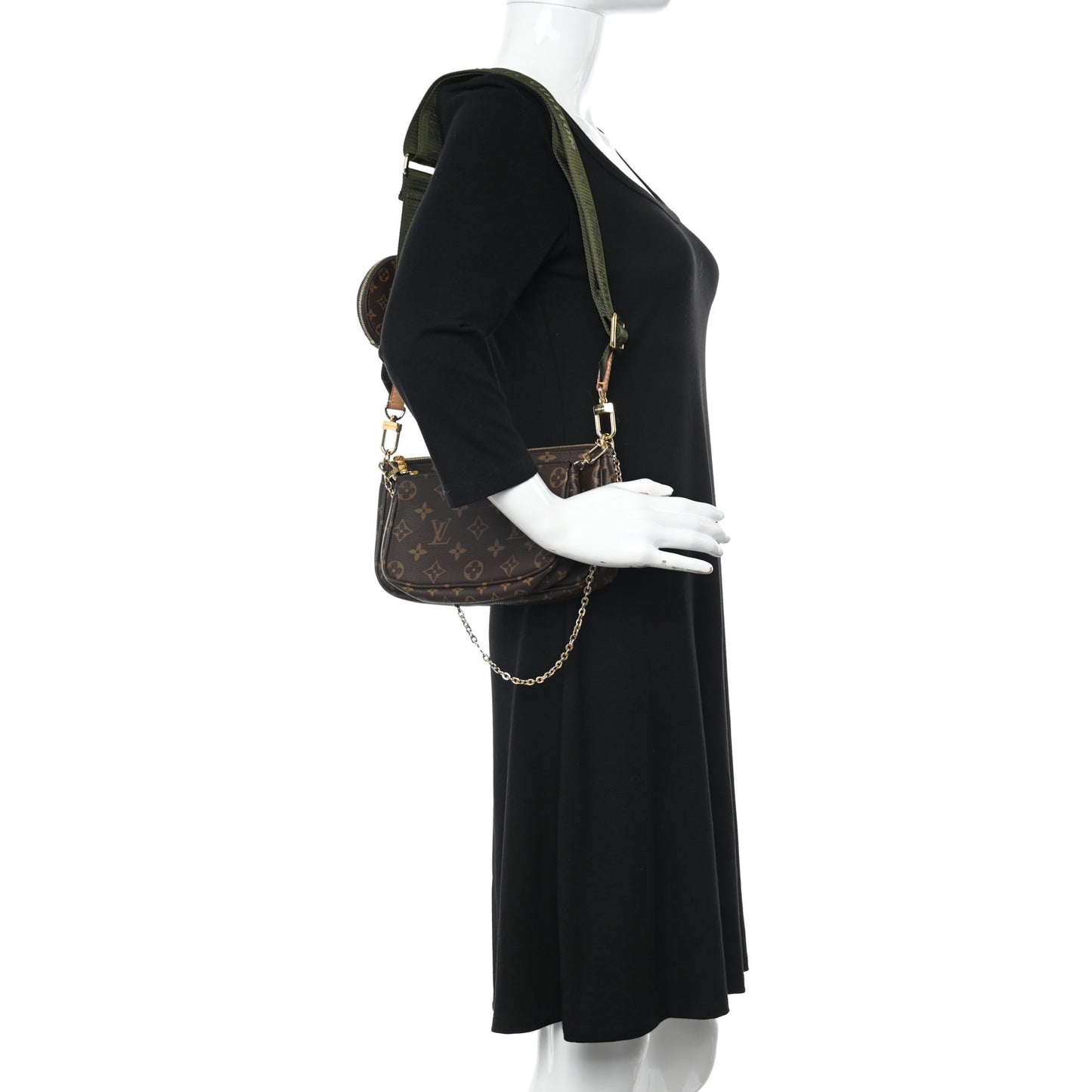 Monogram Multi Pochette Accessories Kaki