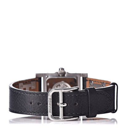 Hermes Stainless Steel Epsom 23mm Medor Quartz Watch Noir 5 of 9