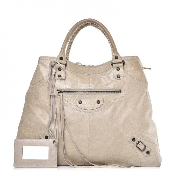 Balenciaga Agneau Classic Hardware Brief Natural 1 of 11
