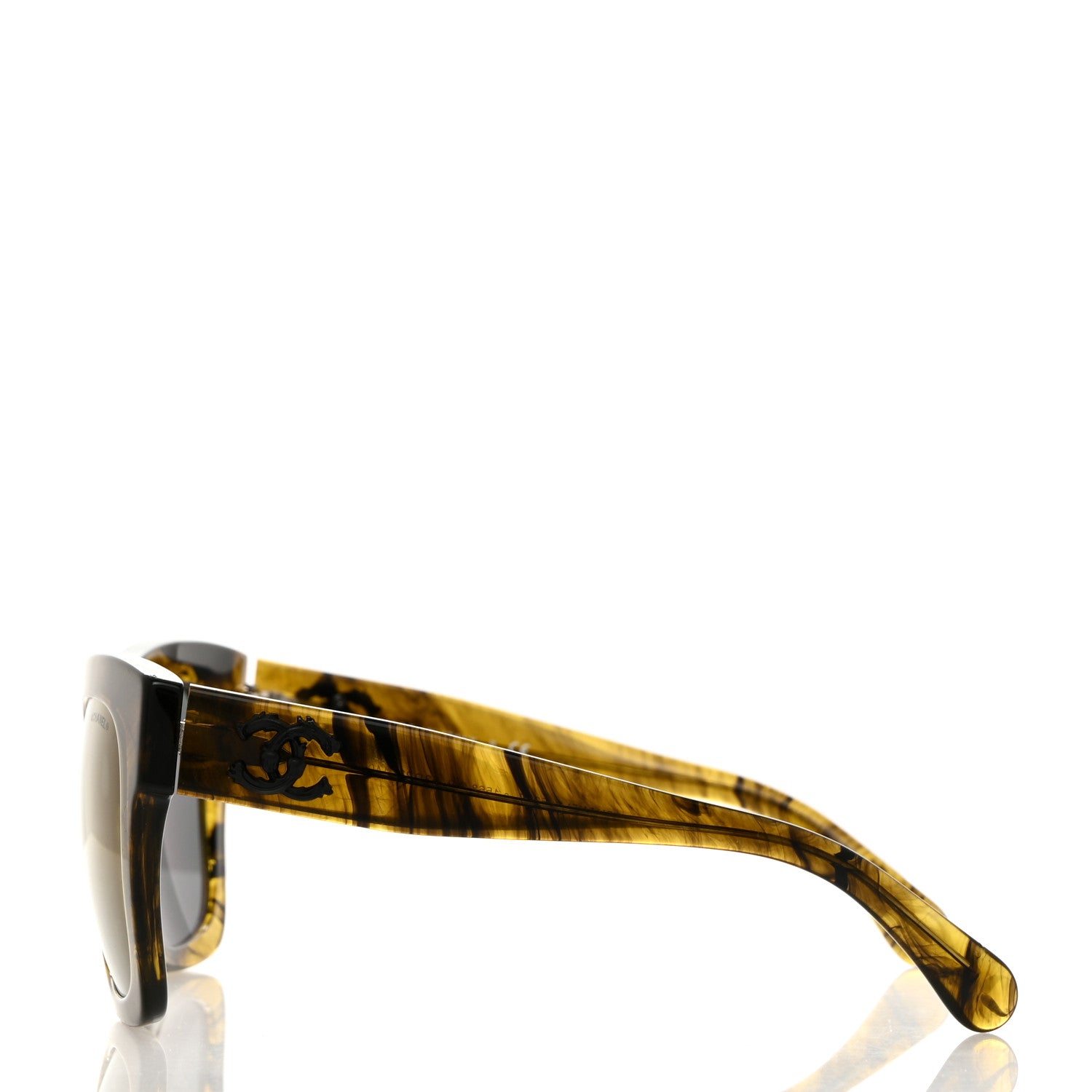 Chanel Acetate CC Fall Square Sunglasses 5357 Yellow 3 of 8