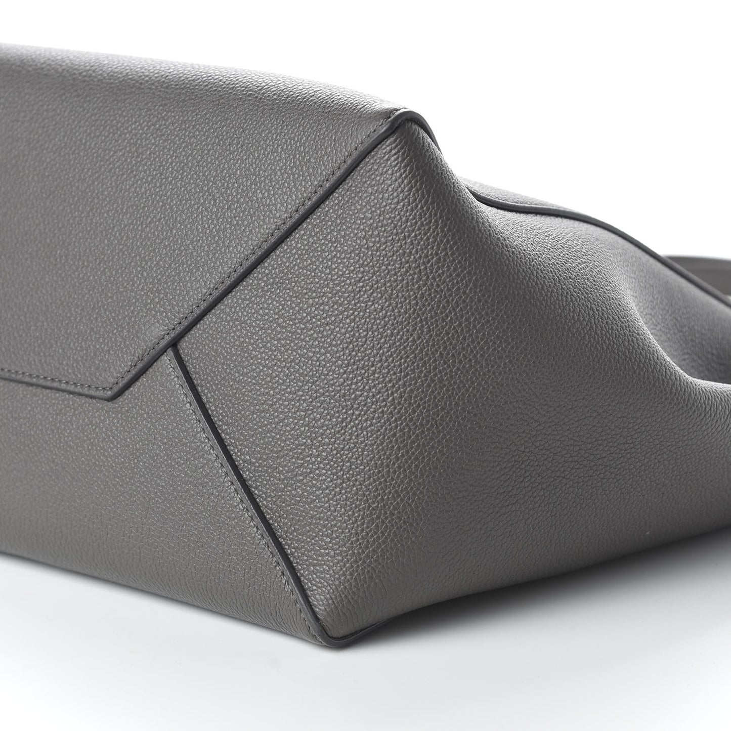 Soft Grained Calfskin Small Belt Cabas Phantom Grey