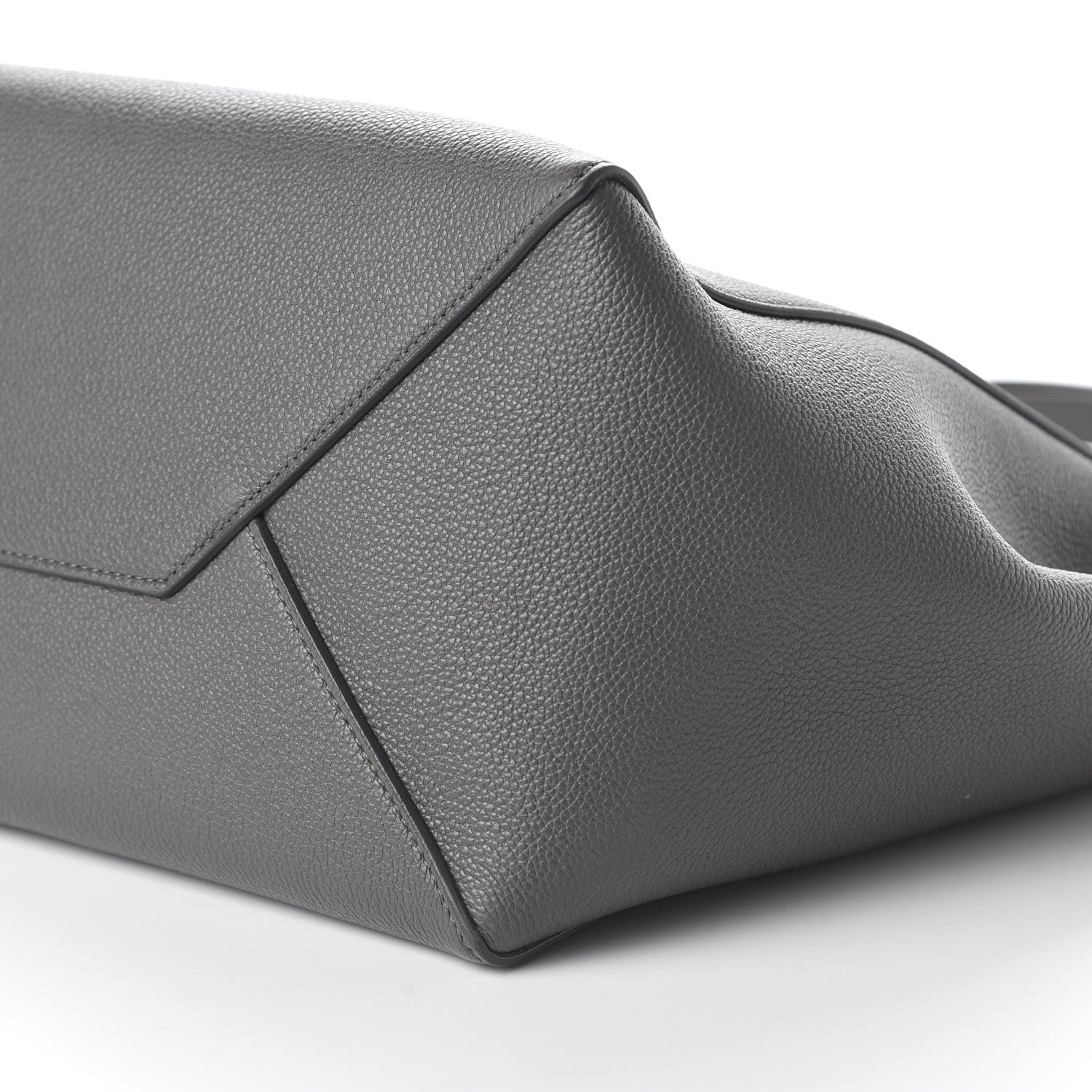 Celine Soft Grained Calfskin Small Belt Cabas Phantom Grey 7 of 9