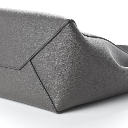 Celine Soft Grained Calfskin Small Belt Cabas Phantom Grey 7 of 9