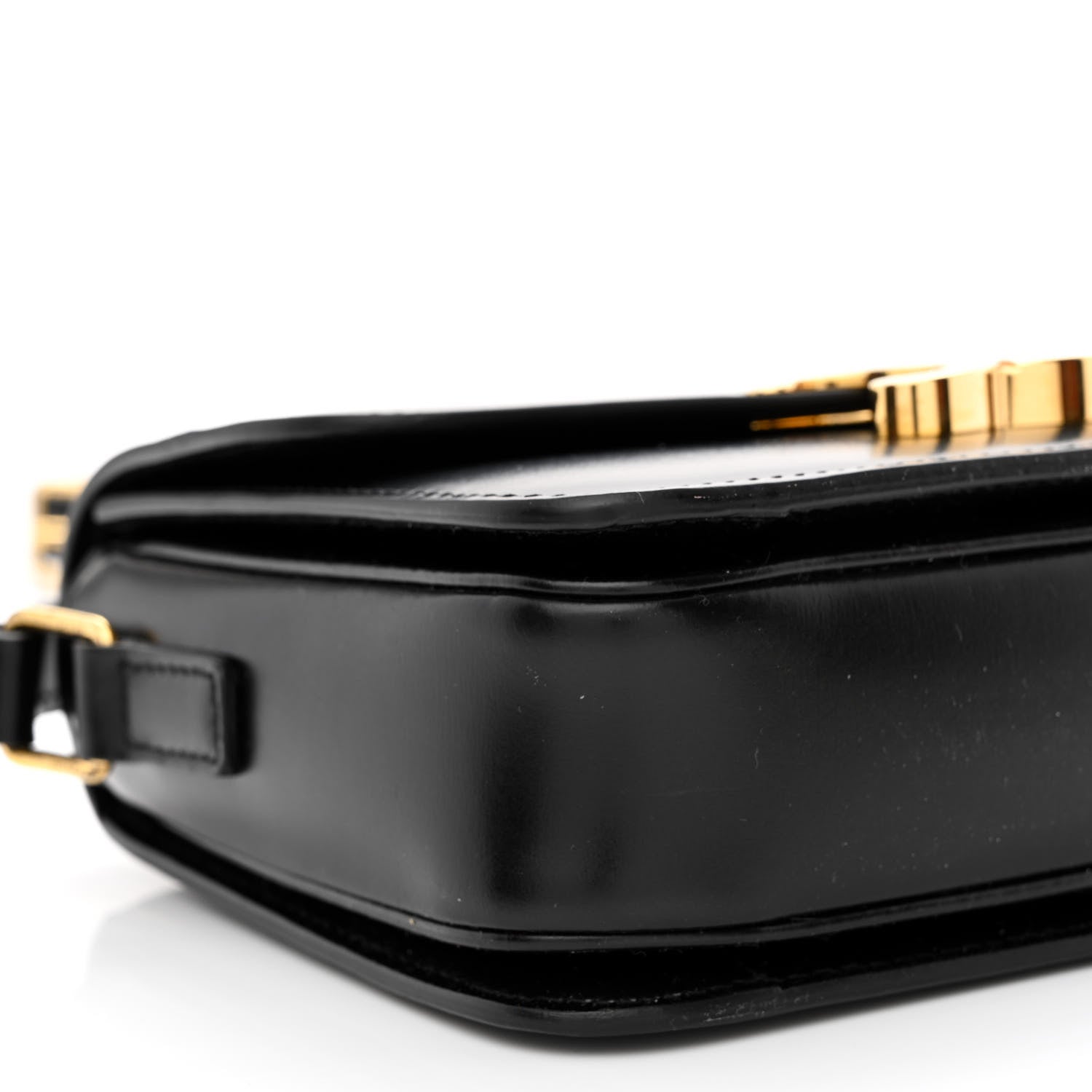 Celine Shiny Calfskin Teen Triomphe Black 11 of 15