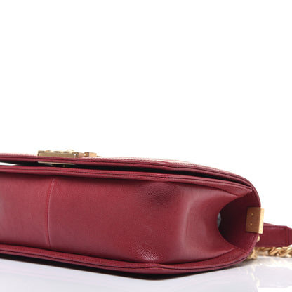 Chanel Caviar Quilted Medium Boy Flap Red 9 of 10