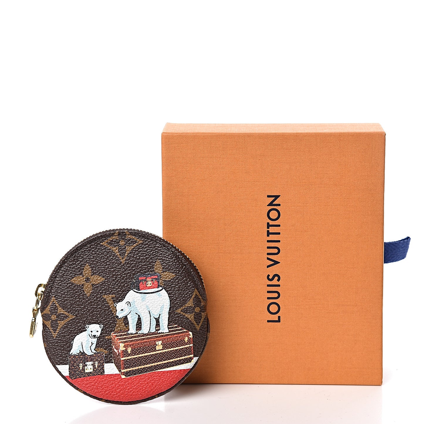 Monogram 2017 Christmas Animation Round Coin Purse