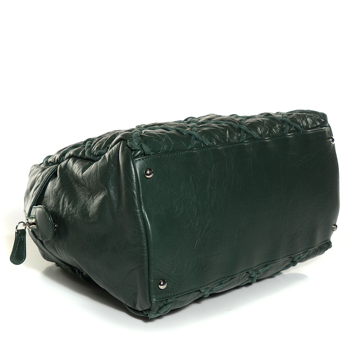 Chanel Calfskin Ultra Stitch Shoulder Bag Green 4 of 7