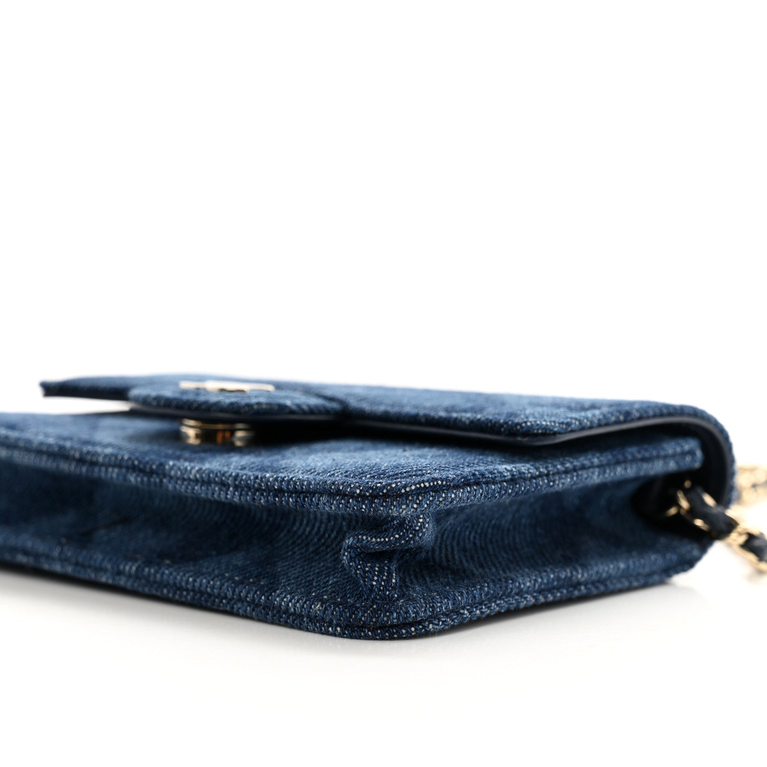 Chanel Denim Printed Belt Bag Dark Blue 10 of 10