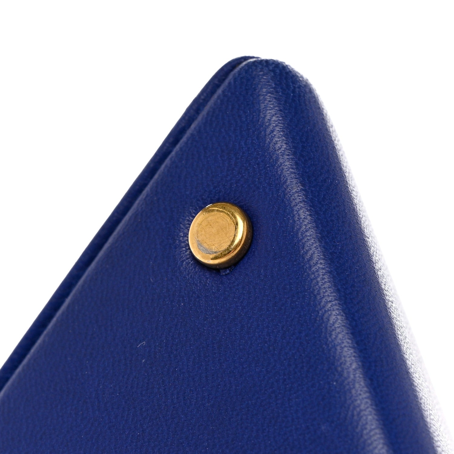 Saint Laurent Lambskin Pyramid Clutch Blue 10 of 10