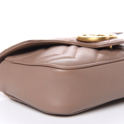 Gucci Calfskin Matelasse Super Mini GG Marmont Shoulder Bag Porcelain Rose 8 of 16
