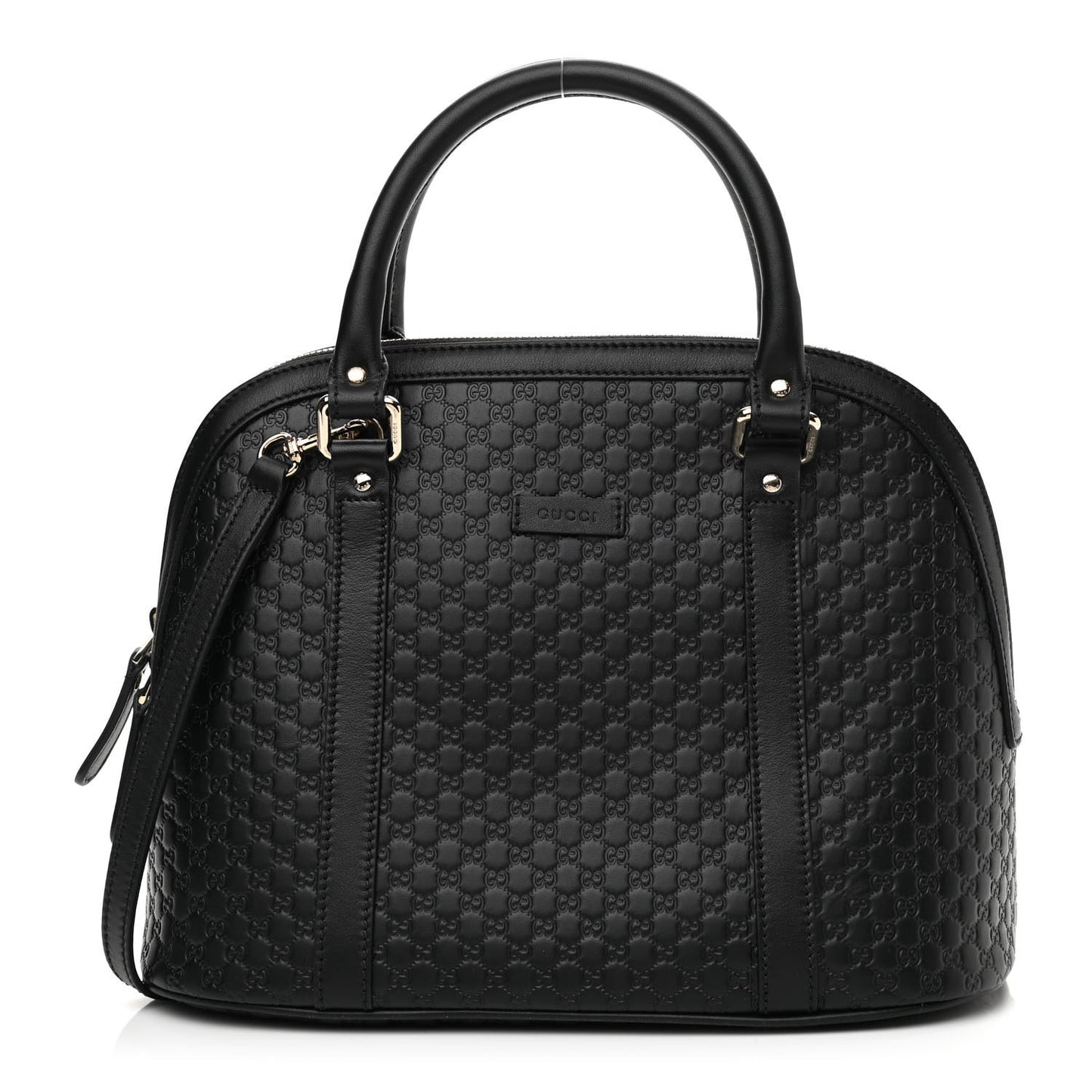 Microguccissima Medium Dome Bag Black