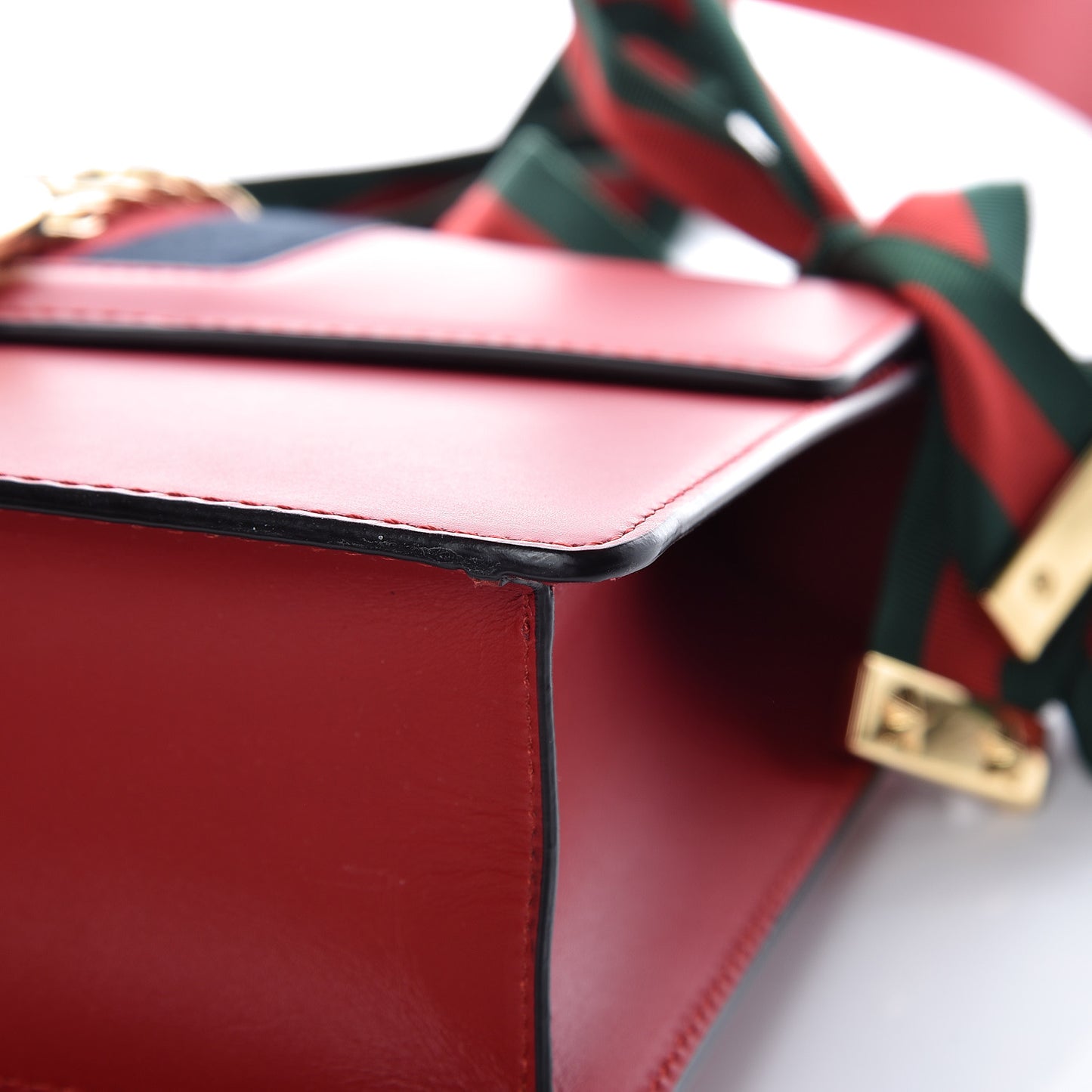 Calfskin Small Sylvie Shoulder Bag Hibiscus Red