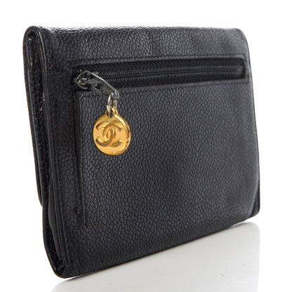 Chanel Caviar Timeless CC Flap Wallet Black 3 of 7
