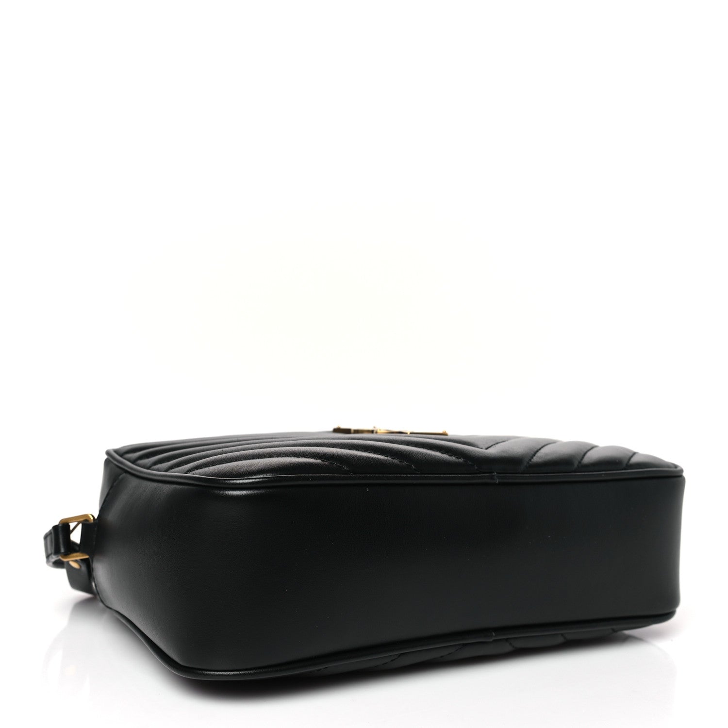 Saint Laurent Calfskin Matelasse Monogram Lou Camera Bag Black 4 of 9