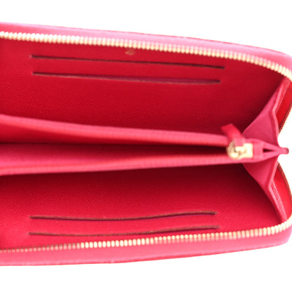 Chanel Caviar Camellia Embossed Large Zip Around Gusset Wallet Pink 5 of 8