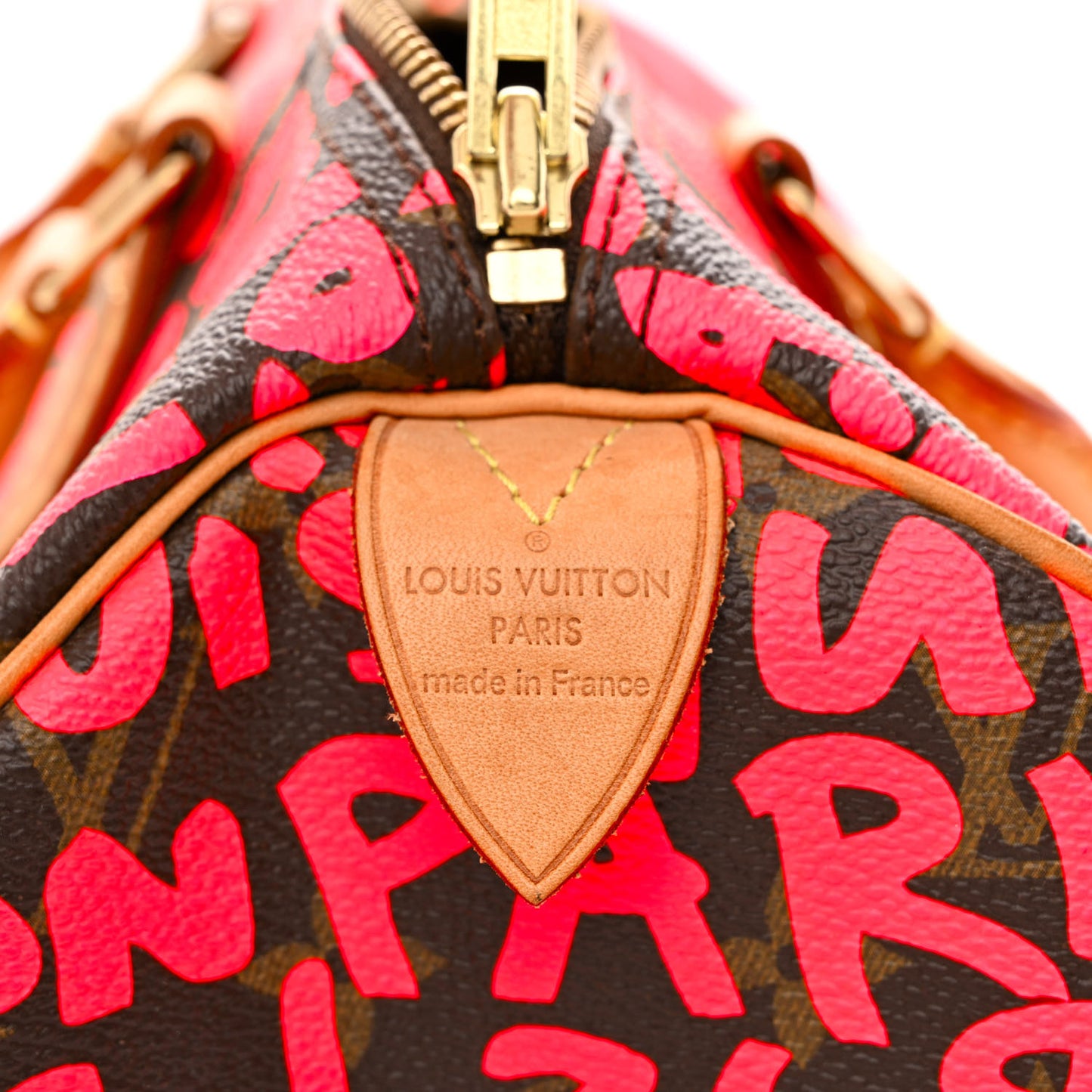 Monogram Graffiti Speedy 30 Fuchsia