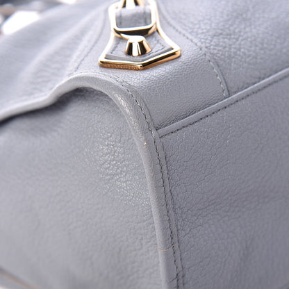 Balenciaga Chevre Gold Metallic Edge Hardware City Bleu Acier 12 of 12