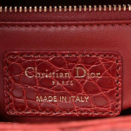 Christian Dior Alligator Mini Lady Dior Red 6 of 10