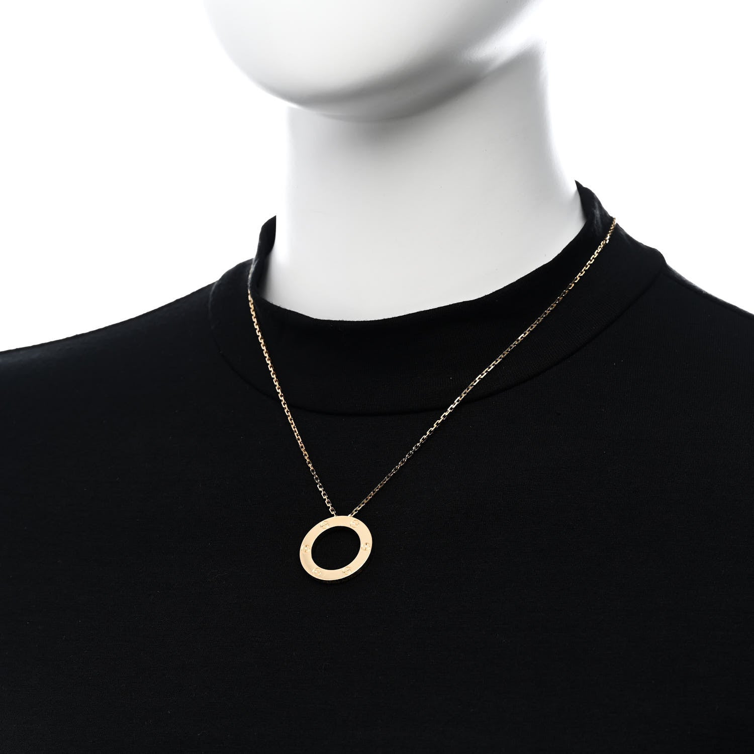 Cartier 18K Yellow Gold LOVE Pendant Necklace 2 of 6