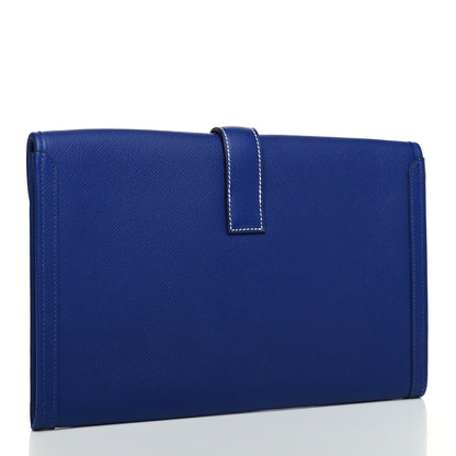 Hermes Epsom Jige PM Clutch Bleu Electrique 3 of 9