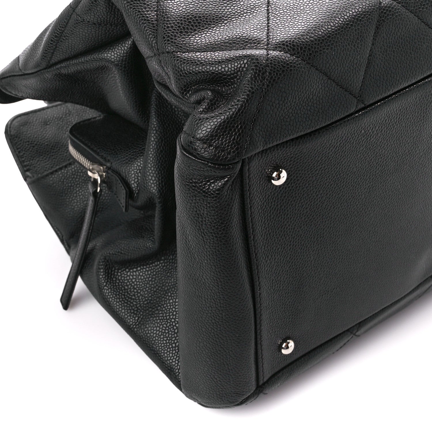 Chanel Soft Caviar Quilted CC Timeless Tote Black 9 of 13