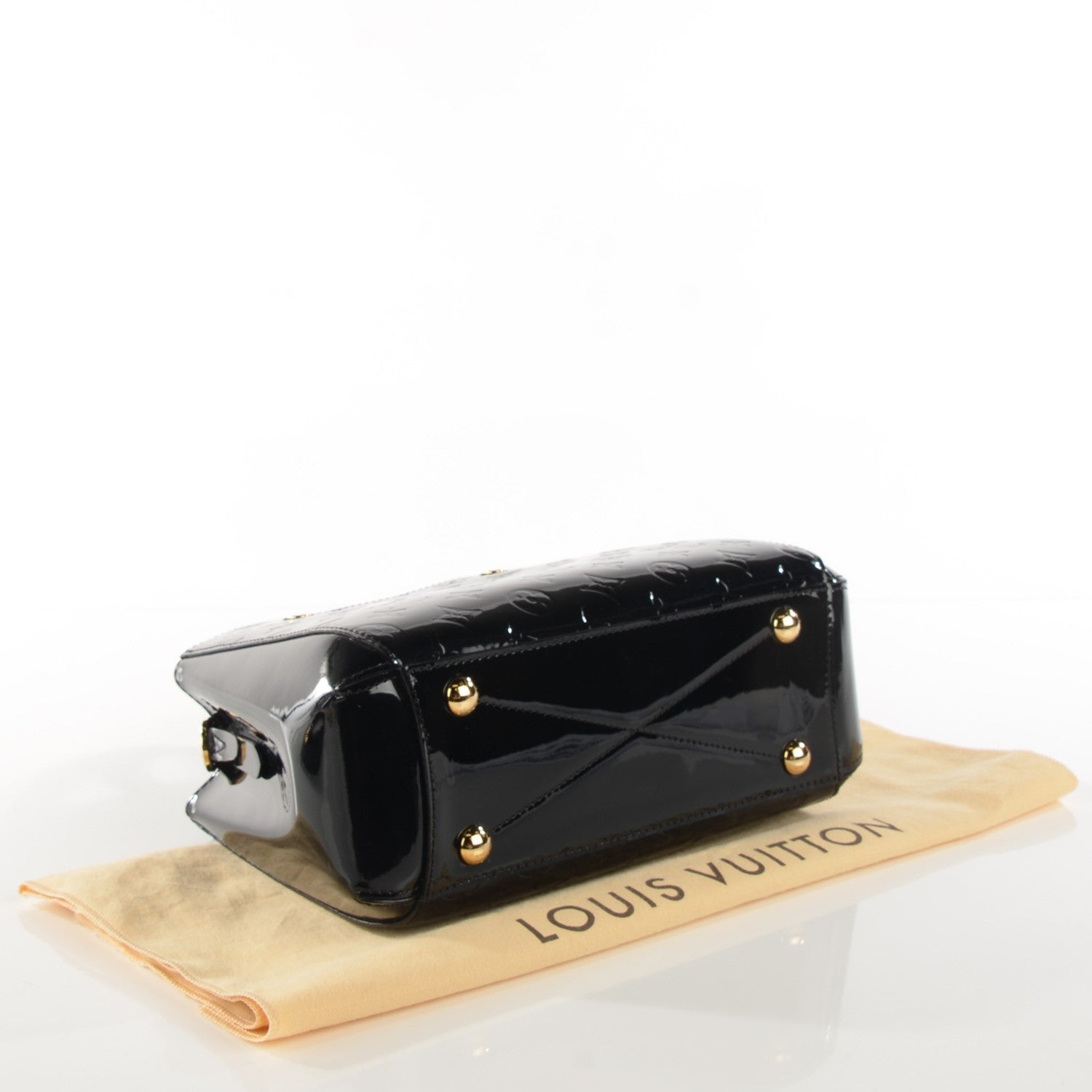 Louis Vuitton Vernis Montaigne BB Black 4 of 7