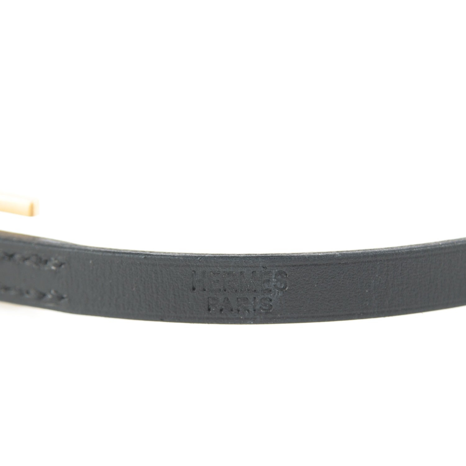 Hermes Chamonix Hapi 3 MM Triple Tour Wrap Bracelet Black 5 of 7