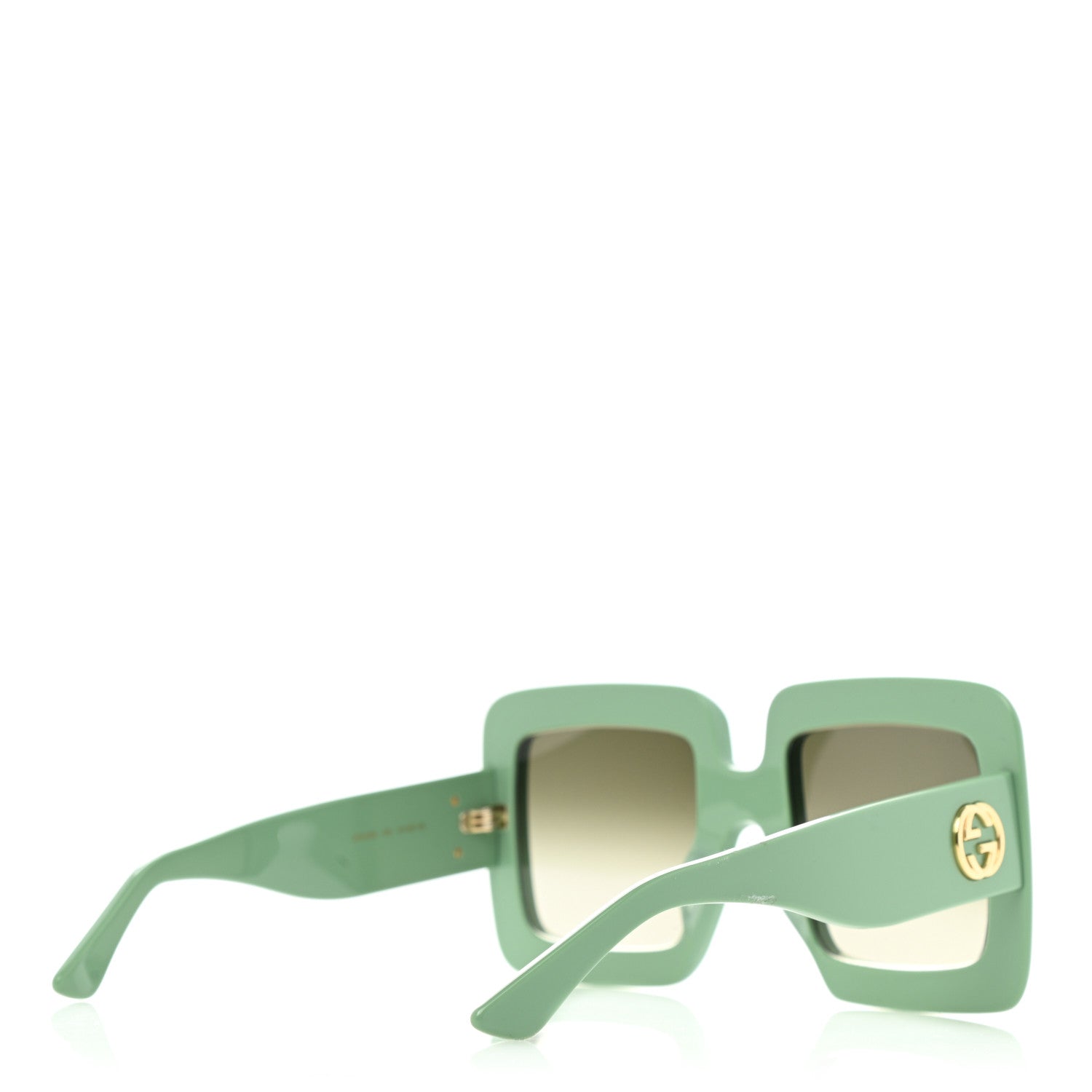 Gucci Oversized Square GG0783S Sunglasses Green 4 of 8
