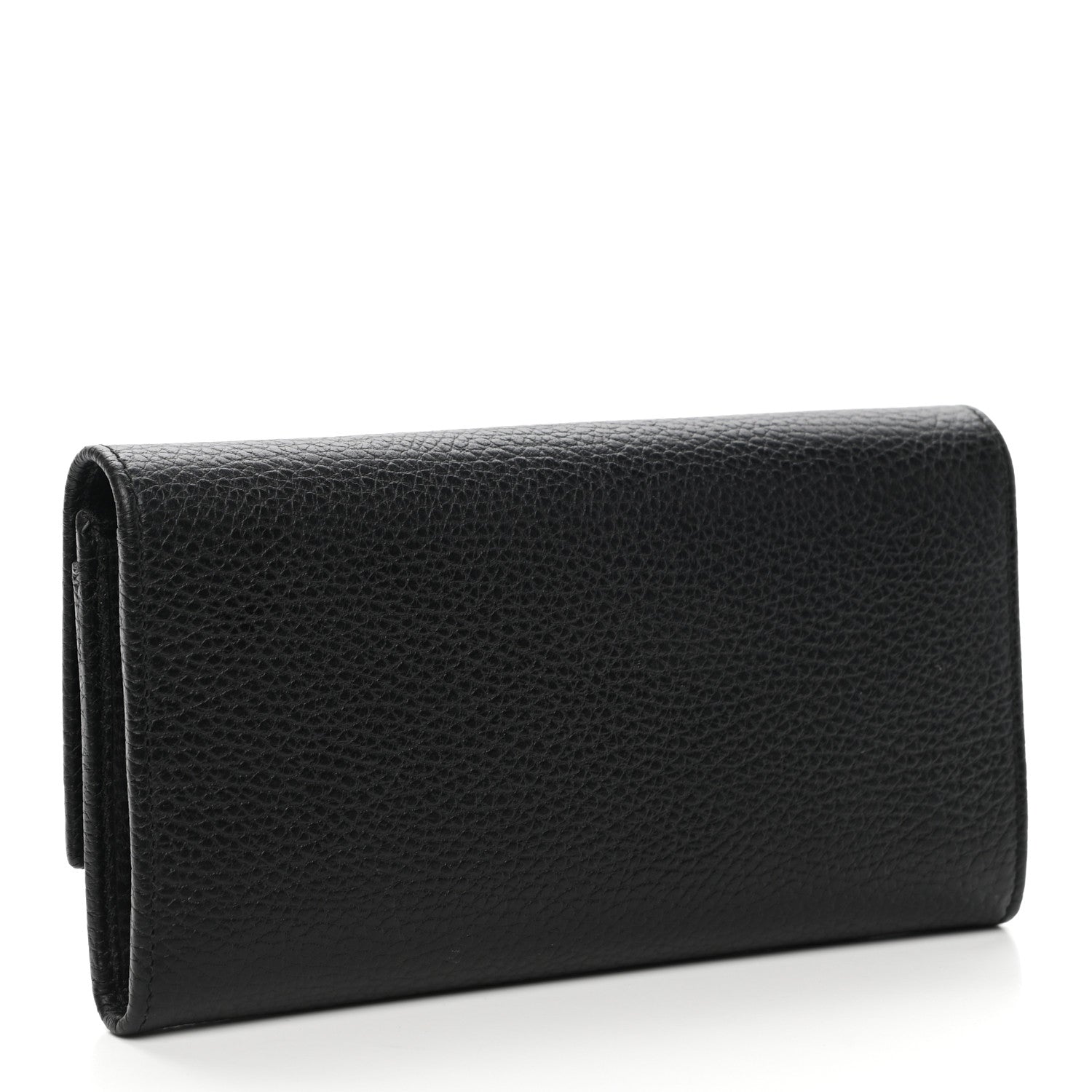 Gucci Dollar Calfskin GG Marmont Continental Wallet Black 3 of 8