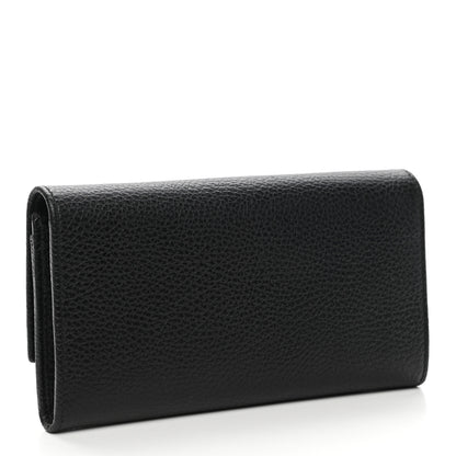 Gucci Dollar Calfskin GG Marmont Continental Wallet Black 3 of 8