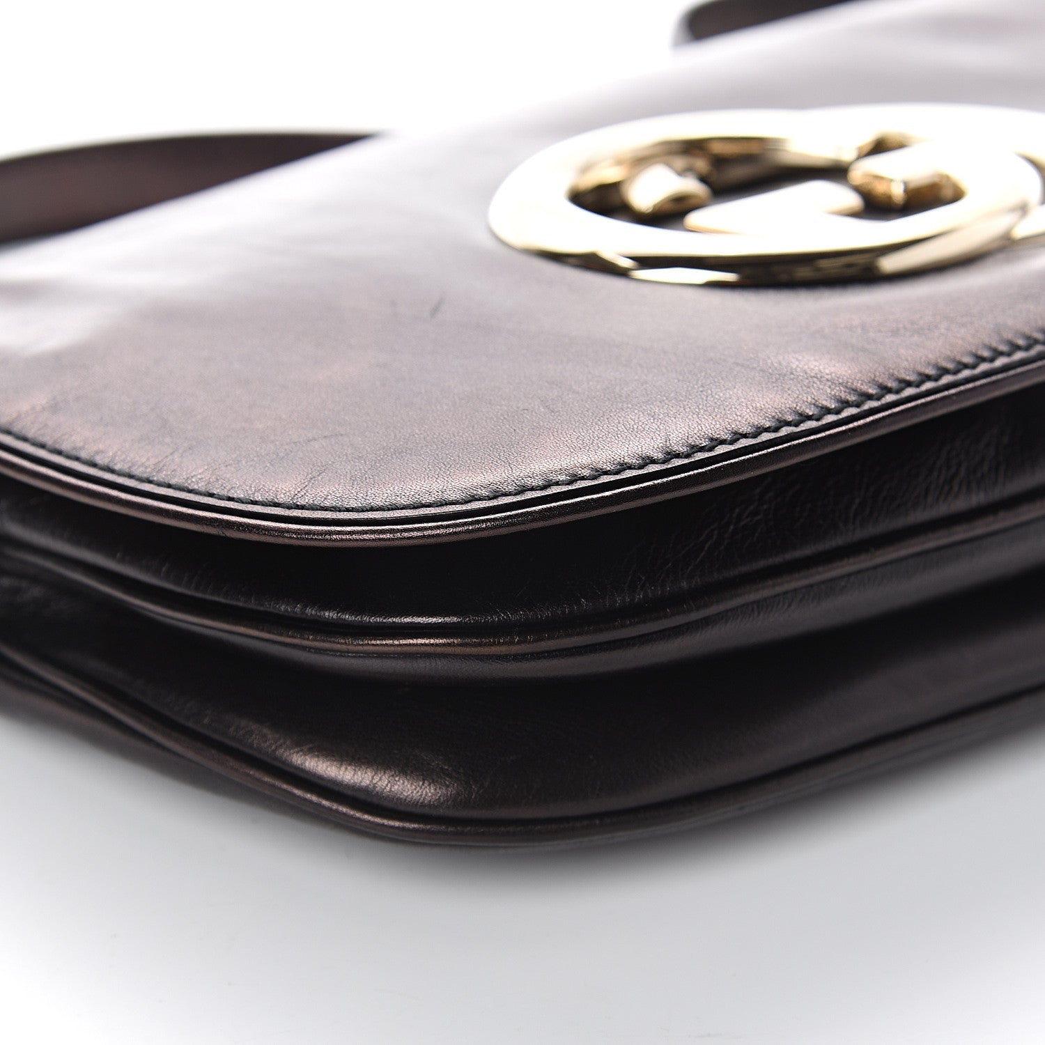 Gucci Calfskin Small Britt Shoulder Bag Black 8 of 8