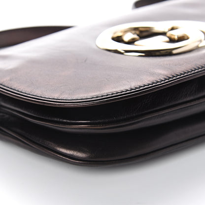 Gucci Calfskin Small Britt Shoulder Bag Black 8 of 8