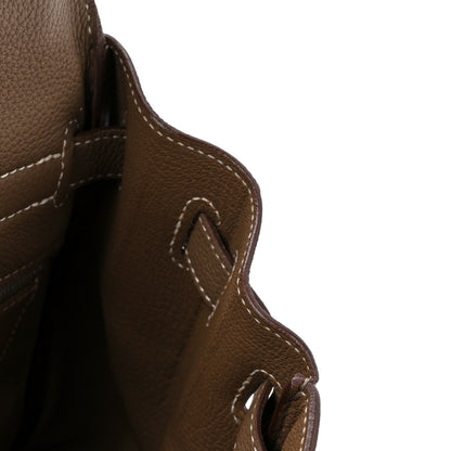 Hermes Togo Kelly Retourne 35 Etoupe 11 of 18