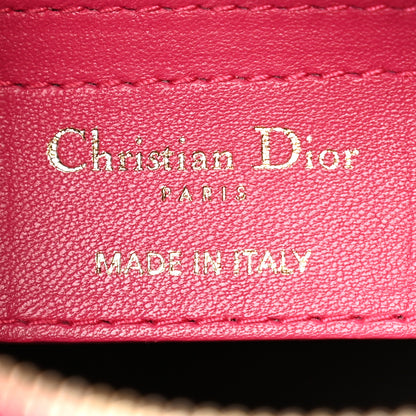 Christian Dior Lambskin Cannage Medium Lady Dior Fuchsia 6 of 14