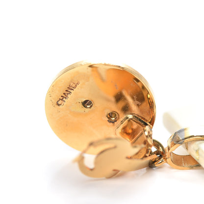 Chanel Clip on Shopping Bag CC Earrings Gold 4 of 5