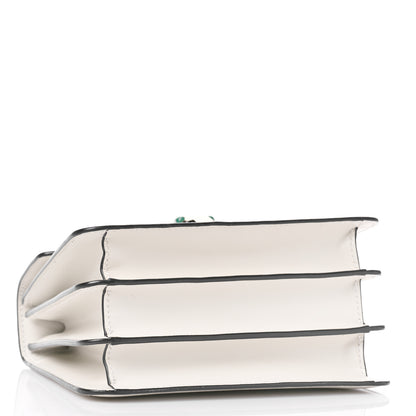 Bulgari Calfskin Serpenti Forever Top Handle White 4 of 9