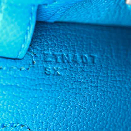 Hermes Epsom Kelly Sellier 25 Bleu Frida 7 of 13