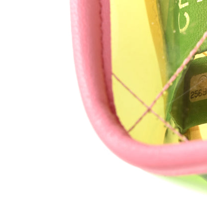 Chanel Lambskin PVC Quilted Mini Coco Splash Flap Yellow Green Pink 7 of 10