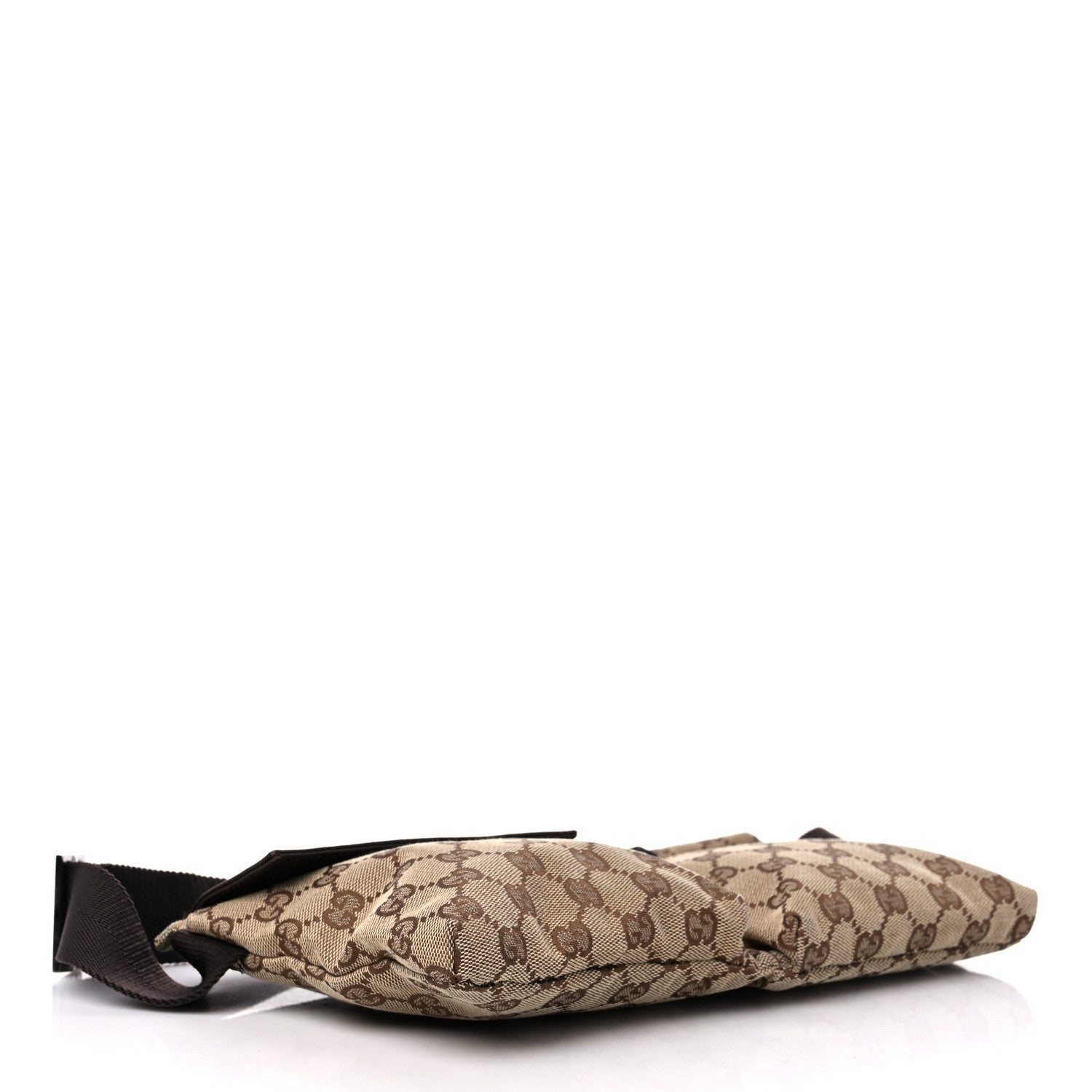 Gucci GG Monogram Double Pocket Belt Bag Dark Brown 4 of 15