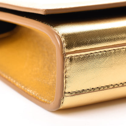 Saint Laurent Metallic Calfskin Monogram Cassandre Clutch Ciad 15 of 18