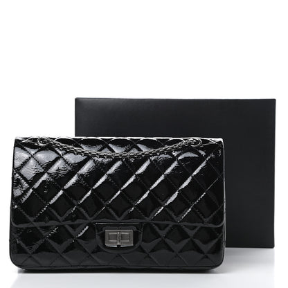 Chanel Distressed Patent Quilted 2.55 Reissue 227 Flap Black 18 of 18