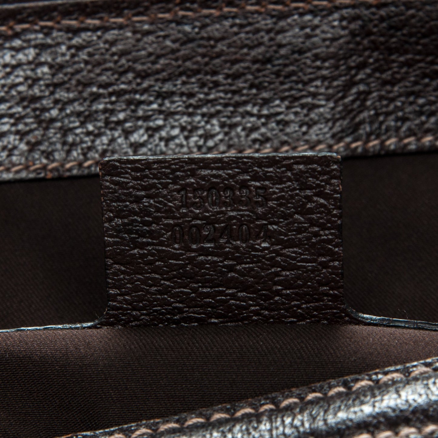 Horsebit Canvas Large Treasure Boston Tote Dark Brown