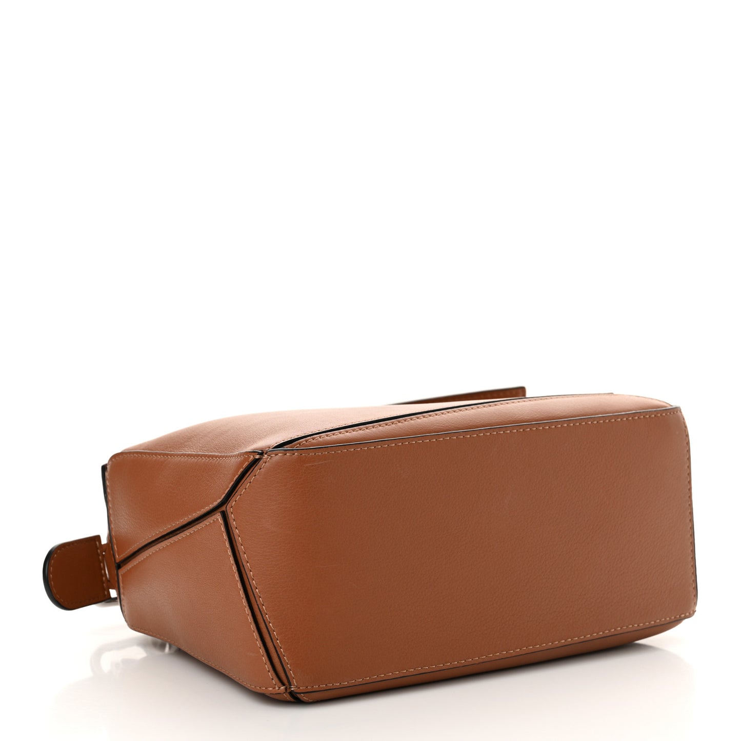 Grained Calfskin Small Puzzle Bag Tan