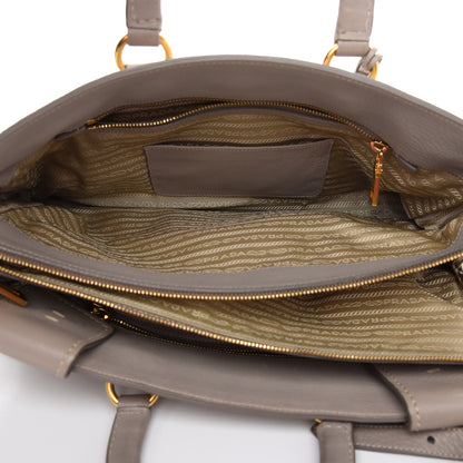 Prada Vitello Shopping Satchel Argilla 5 of 11