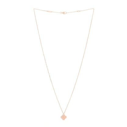 Van Cleef & Arpels 18K Rose Gold Sweet Alhambra Pendant Necklace 3 of 6